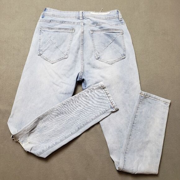 Kuwalla Men's Blue Grey Destroyed Denim Skinny Fit Jeans KUL-K5 Size 30 - Picture 12 of 16